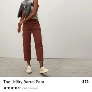 Everlane Utility Barrel Pant - Rosewood